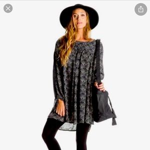 ROXY | Boho Bohemian Babydoll Summer Dress | EUC